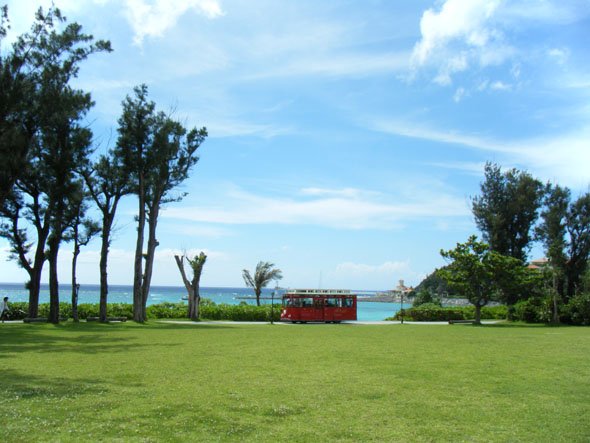 ブセナビーチとバス